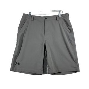 Under Armour Men's‎ Match Play Allseasongear 10" Grey Golf  Shorts Loose Size 34